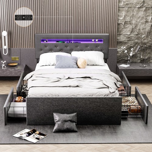 4ft6 double bed frame - double,