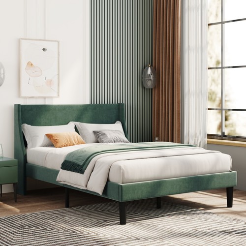 Double bed frame soft velvet - double,