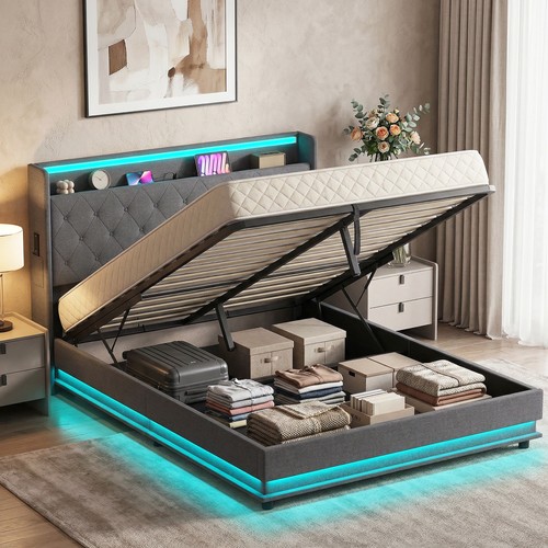 5ft king bed frame with - 5ft, rgb
