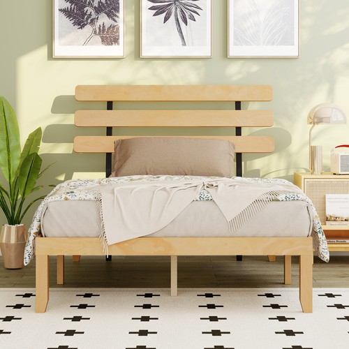 Solid wood bed frame - wood,