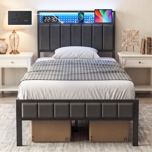 3ft single bed frame - single, led