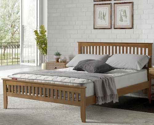 Solid wood bed frame - bed,