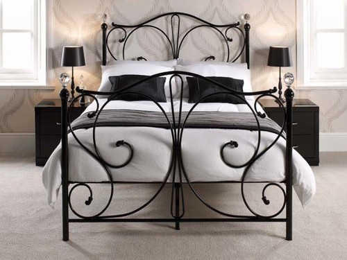 New luxury metal bed - metal, 5ft