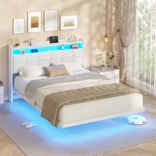 4ft6 floating double bed - 4ft6,