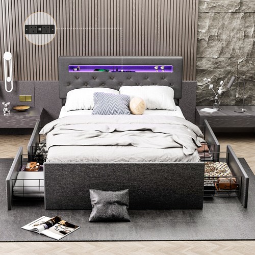 Double bed frame - bed, platform