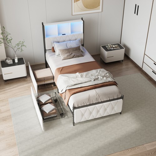 3ft single bed frame 90x190cm - 3ft,