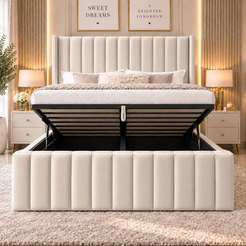 Luxury ottoman storage bed - ottoman,
