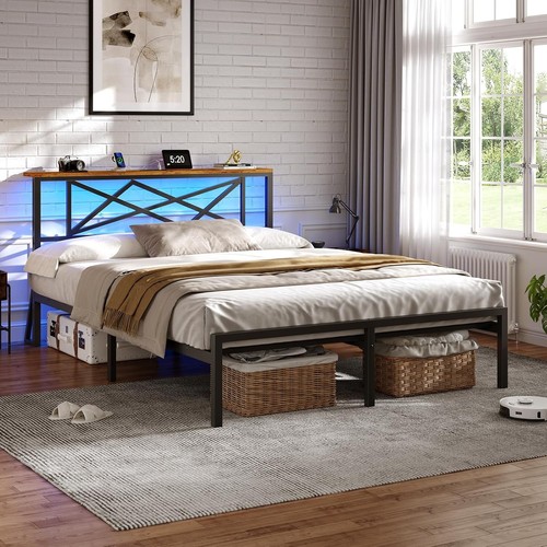 King size bed - size, frame