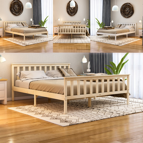 Wooden bed frames single - bed,