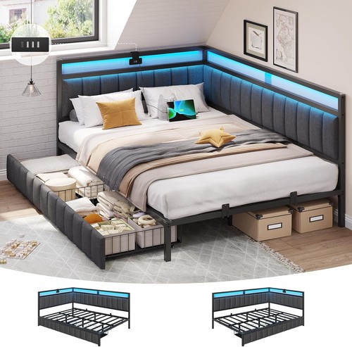 Double bed frame - bed, 2