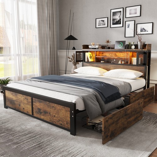 4ft6 double bed - 4ft6, frame