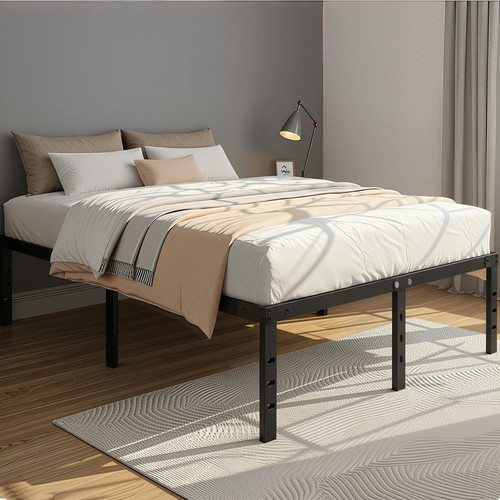 Large strong double bed metal - double,
