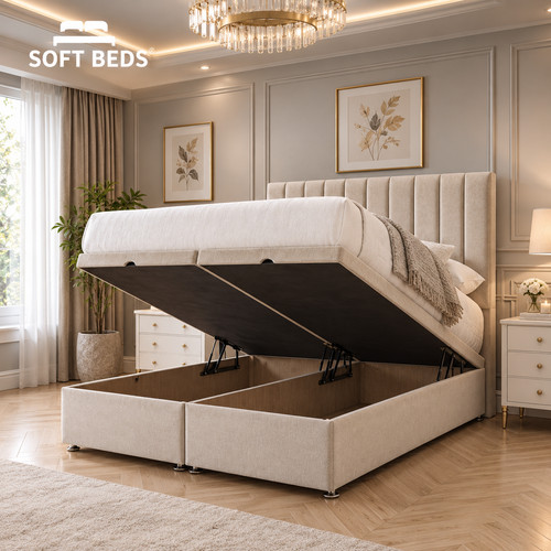 Ottoman divan bed frame - ottoman, plush
