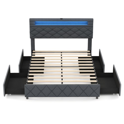 Gymax double size bed - gymax,