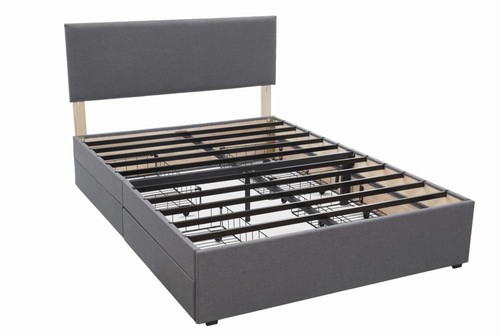 4ft6 double bed frame - bed,