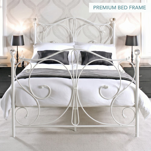 4ft6 double bed frame - black, or