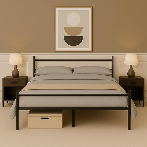 Extra strong metal bed frame - metal,