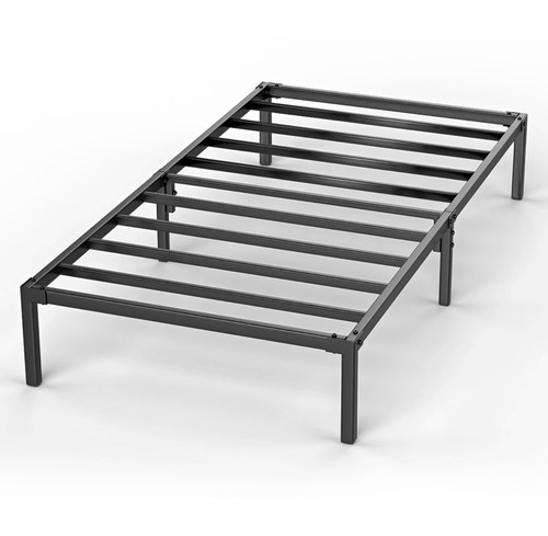 Black metal bed - black,