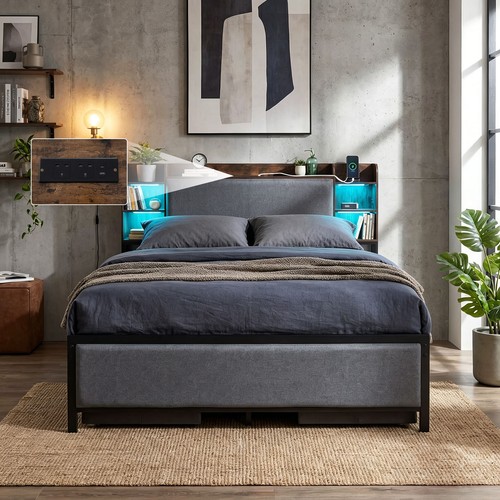 King size bed frame with - king,