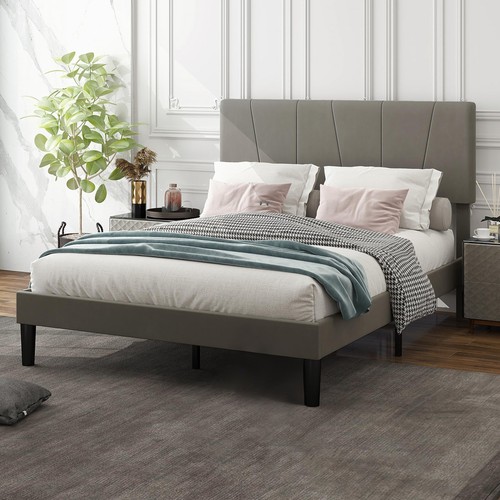 Homcom double bed frame with - homcom,