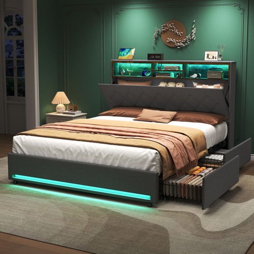 Upholstered bed 4ft6 - bed,
