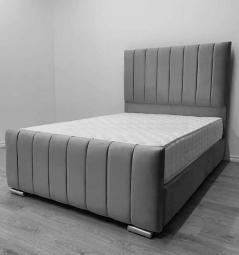 New ottoman panel grey plush - grey,